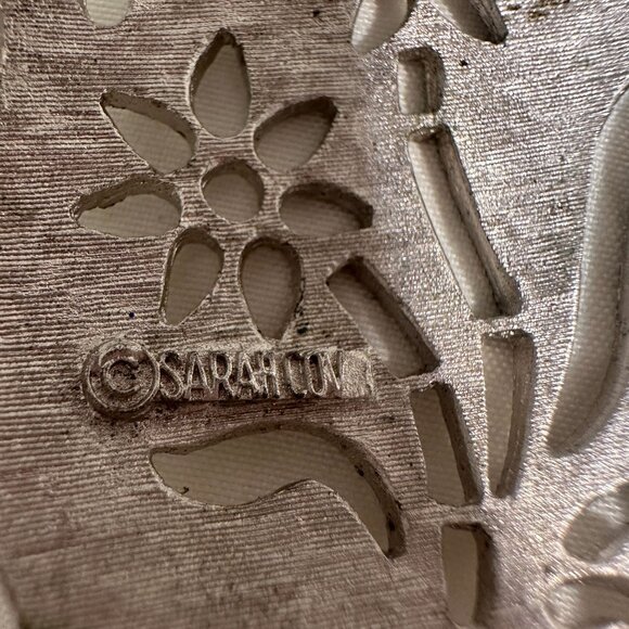 Vintage Sarah Coventry Silver-Tone Floral Brooch With Delicate Cutout Design - Picture 5 of 7